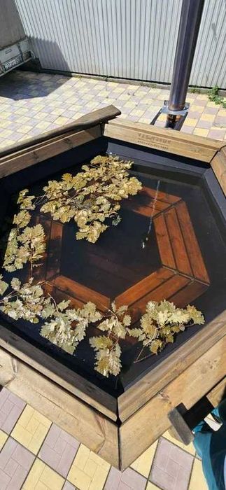 Малый банный чан с водяным контуром (на 4-6 чел.)