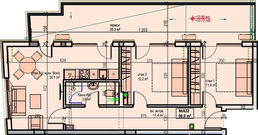 Продава се Тристаен апартамент в Поморие - 112 кв.м за 997 €/кв.м - Снимка #3
