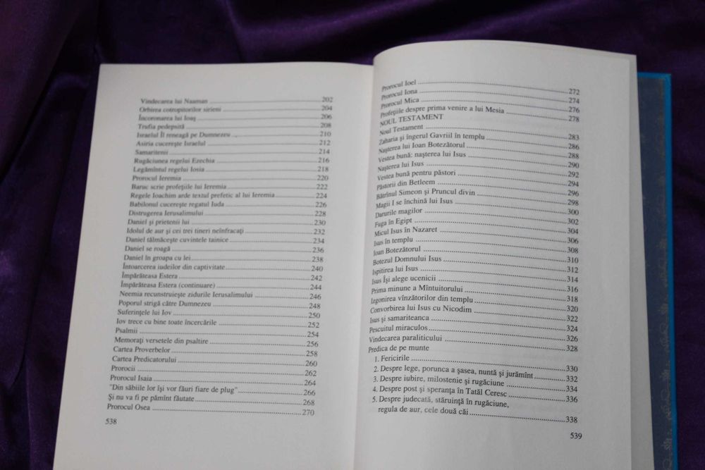 lot 2 carti Biblila pentru copii 542 pag Biblia mea cu ilustratii