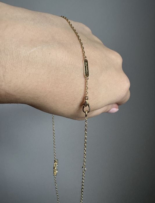 Позлатен комплект колие и обеци Van Cleef