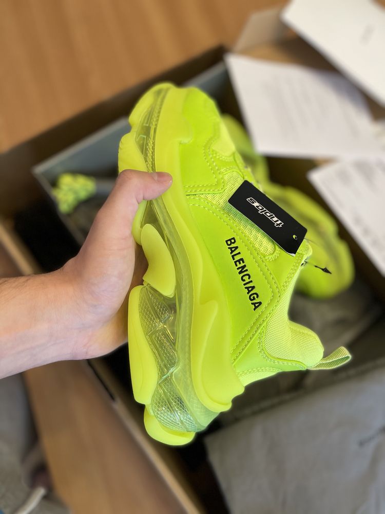 Balenciaga Triple S Originali Autentici Farfetch Fluo Yellow