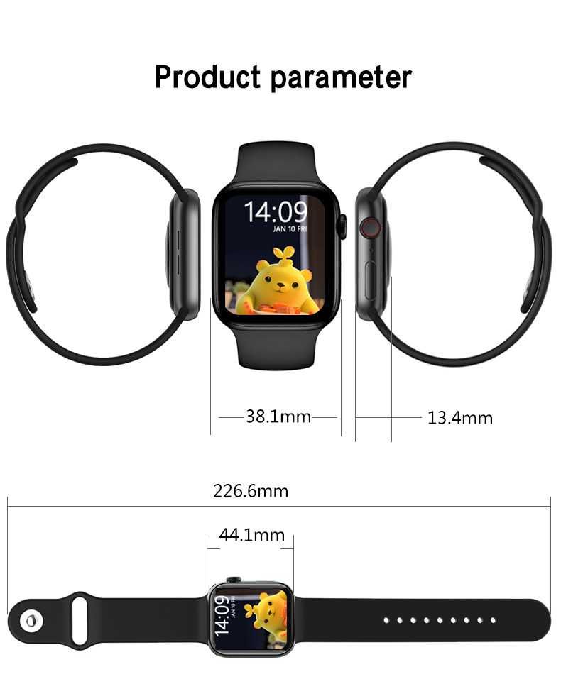 Смарт часовник HW22 PRO, Спортна фитнес гривна, Apple 6 Smart iWatch