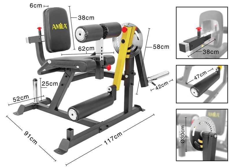 Лег Екстензия, Бедрен Разгъвач Leg Extension Фитнес