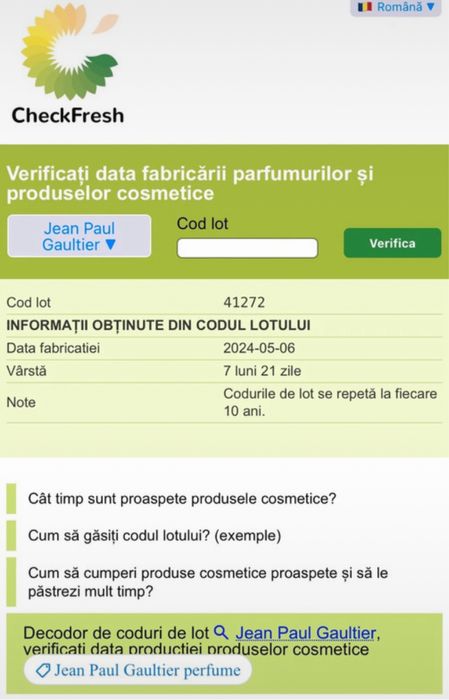 Set parfum Scandal (50 ml) + cremă de corp(75 ml)