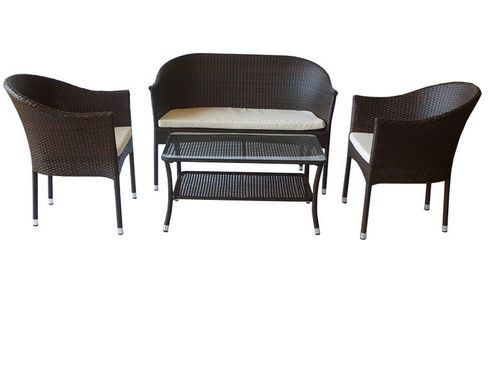 Столове и маси за градина 594125А от ратан