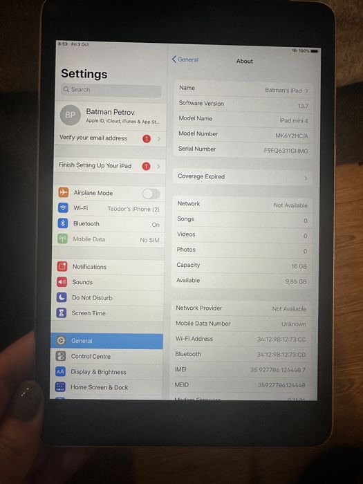 Ipad mini 4 16 gb