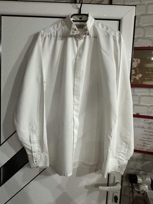 Camasa over size dama , lucrat manual pietre