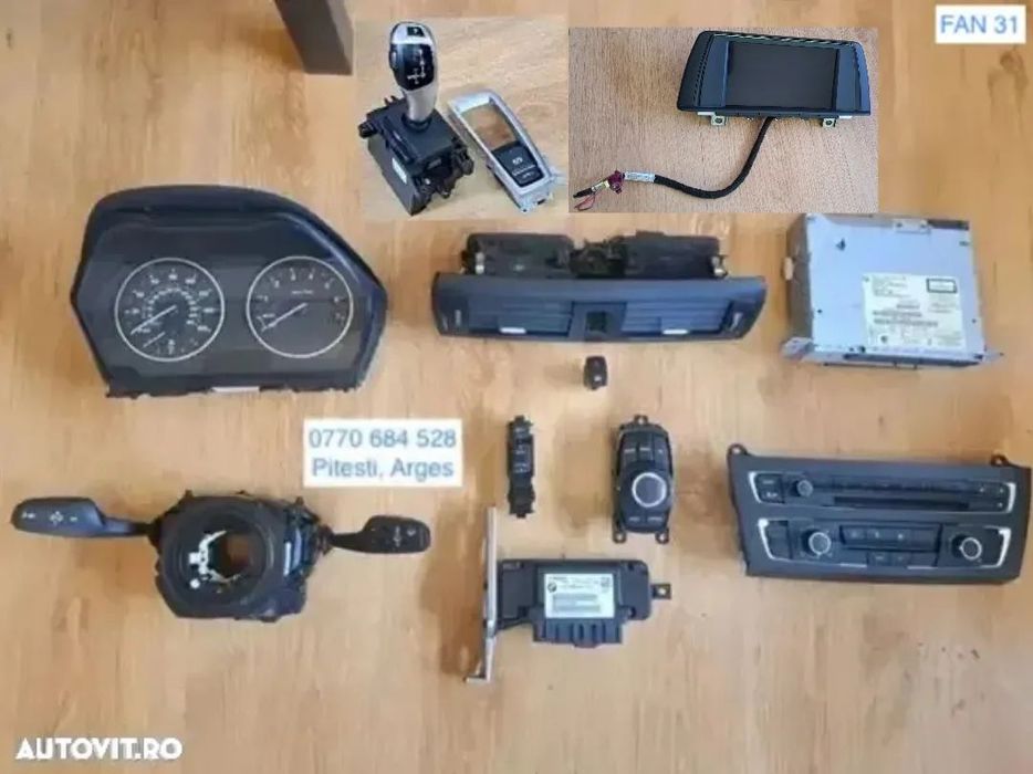 BMW F21 Ceasuri bord grila ventilatie buton avarii sport eco esp joystick modul airbag navigatie radio c d bmw seria 1 2 3 4 x1 x3 x4 x5 F
