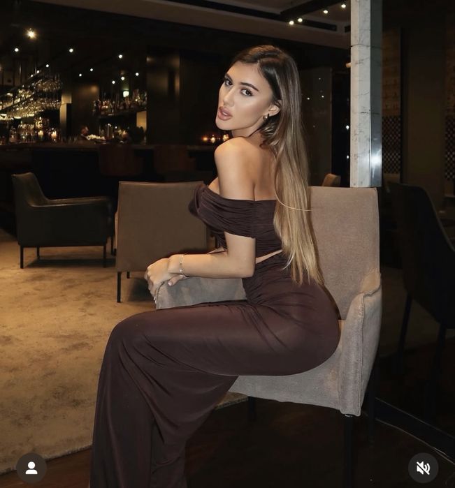 Кафява рокля/сет fashionroom