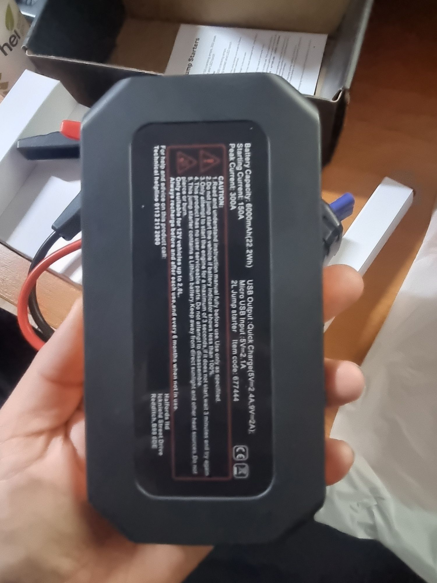 Starter halfords advanced 6000mah