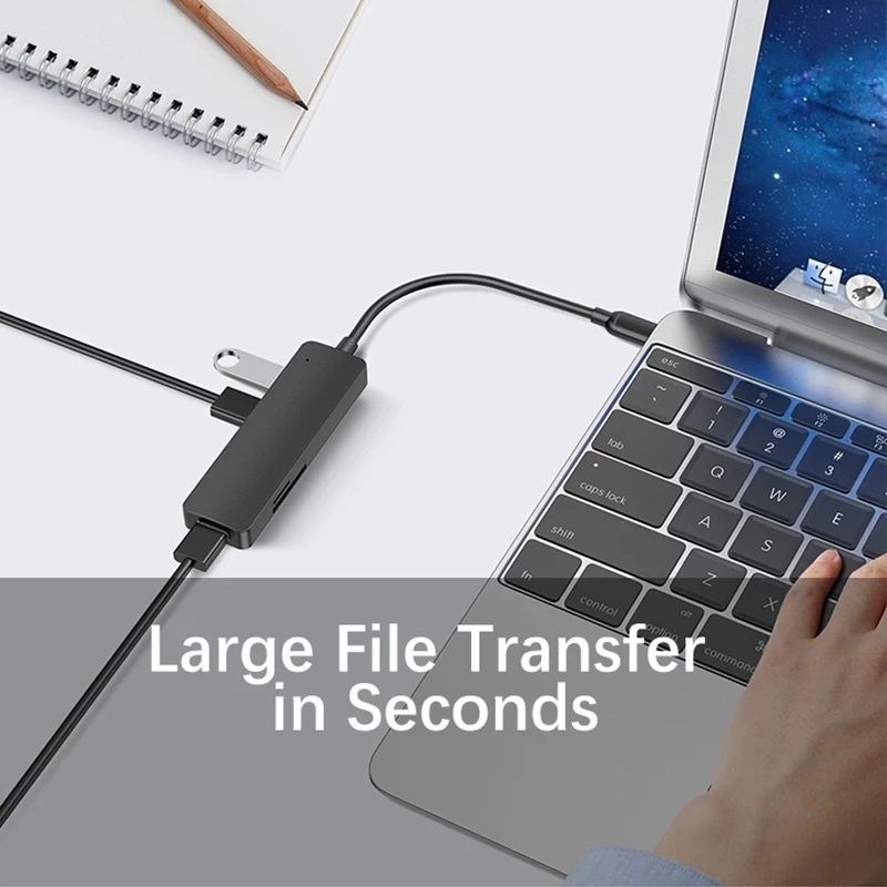 Hub USB 3.0 5 in 1 Adapter With TF SD