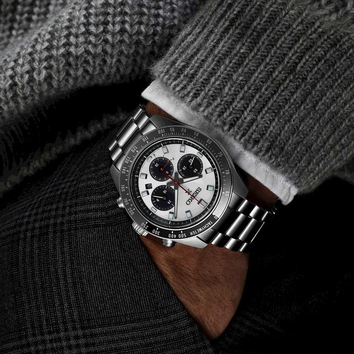 Seiko Prospex Speedtimer Solar Chronograph Silver SSC911