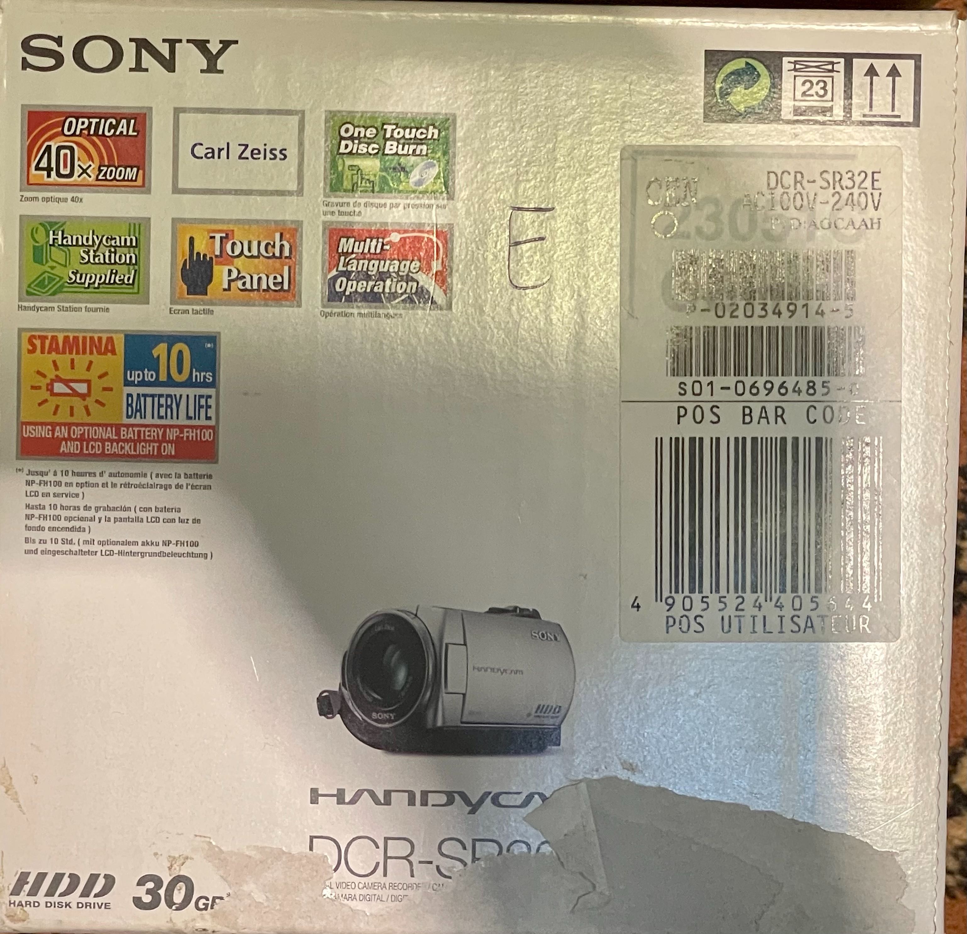 Sony DCR-SR32E Pal