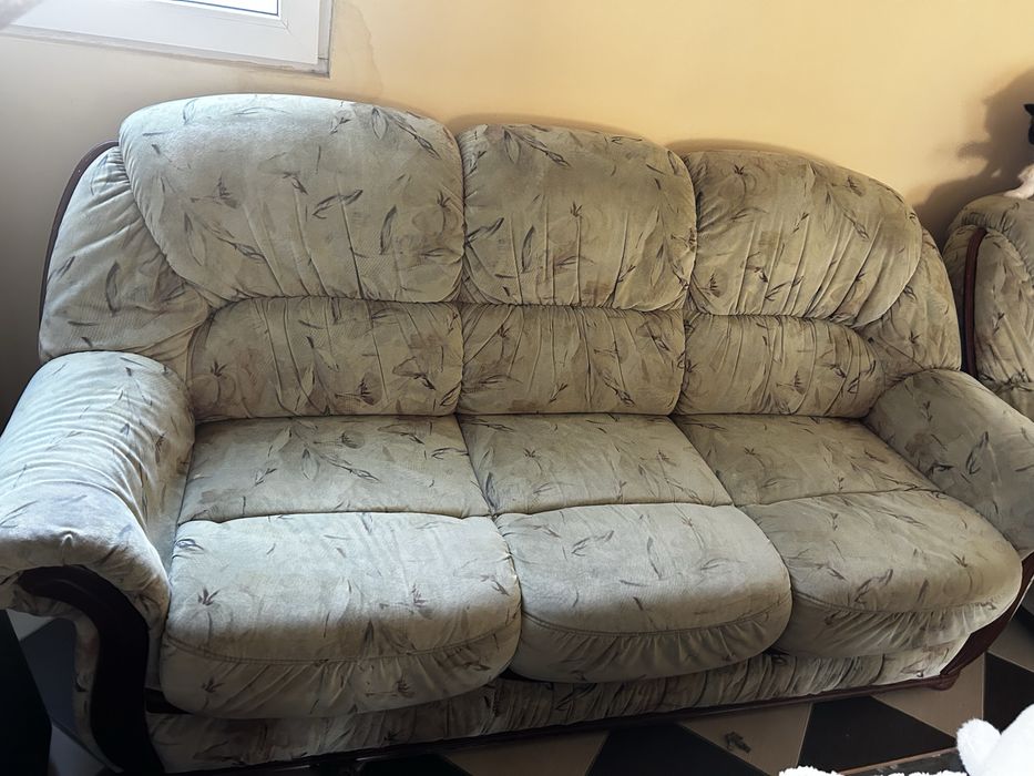 Set living – canapea, 2 fotolii și masă din marmură