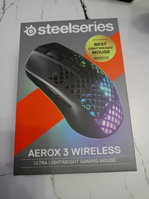 Vând Mouse Gaming Steelseries Wireless Aerox 3 Edition Onix 18000 dpi