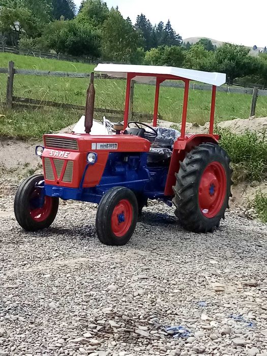 tractor same minitauro 70 cv  remorca basculabila  plug riversibil