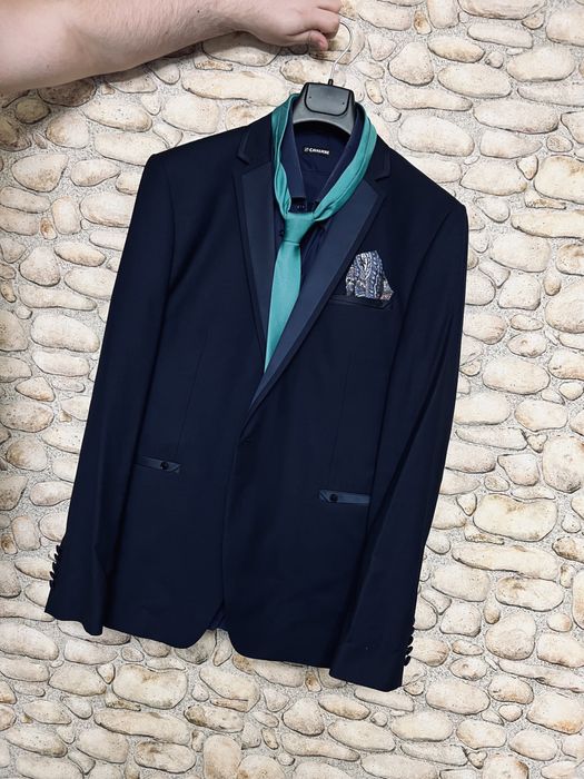 Costum Agiboss masura 58 + camasa si cravata Cavalliere/90-95 kg