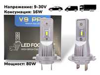160W LED Крушки H7 за директен монтаж без вентилатор за коли и камиони