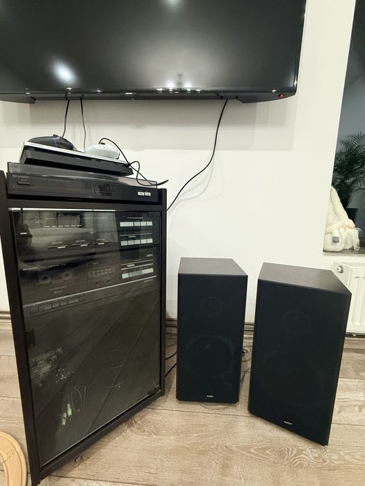 Sistem audio SHARP turntable/receiver/deck stereo perfect functional