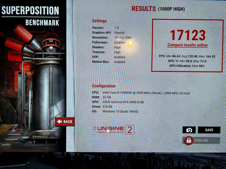 Видео карта ASUS GeForce RTX 5060 Dual OC, 8GB GDDR7, 128-bit