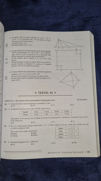 Culegere matematica Evaluarea Nationala
