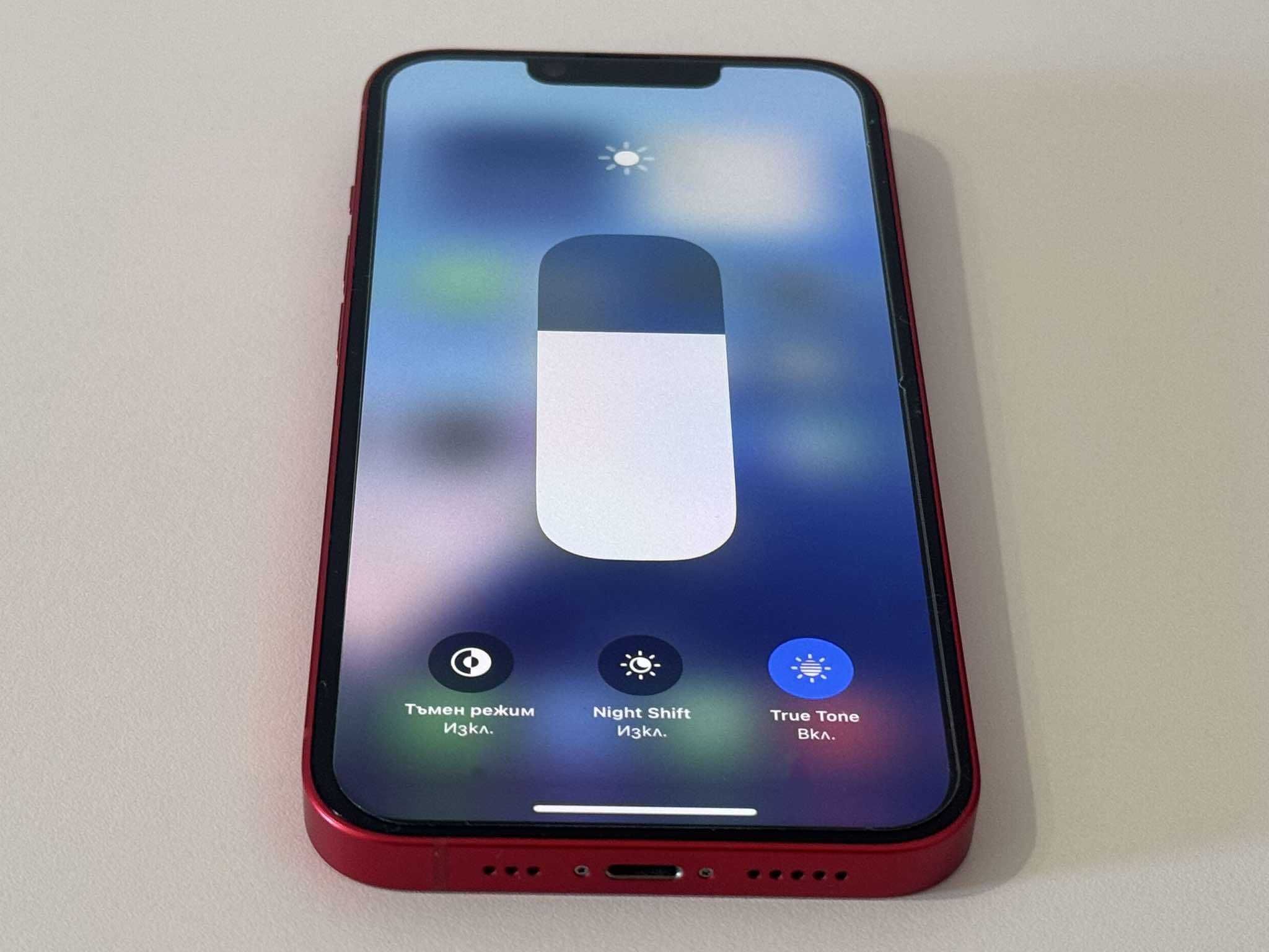 Като нов! 100% Батерия! iPhone 14 Product Red (Червен) Бартер!