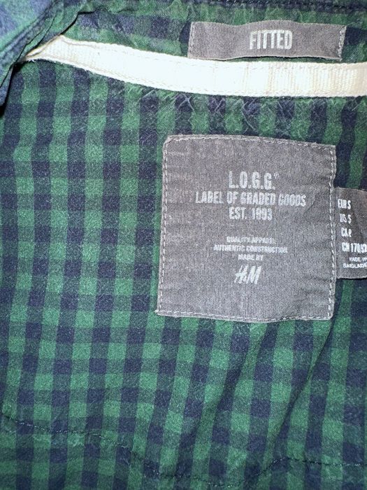Cămașă de bumbac in carouri verde H&M | Casual & Elegantă | Mărimea S