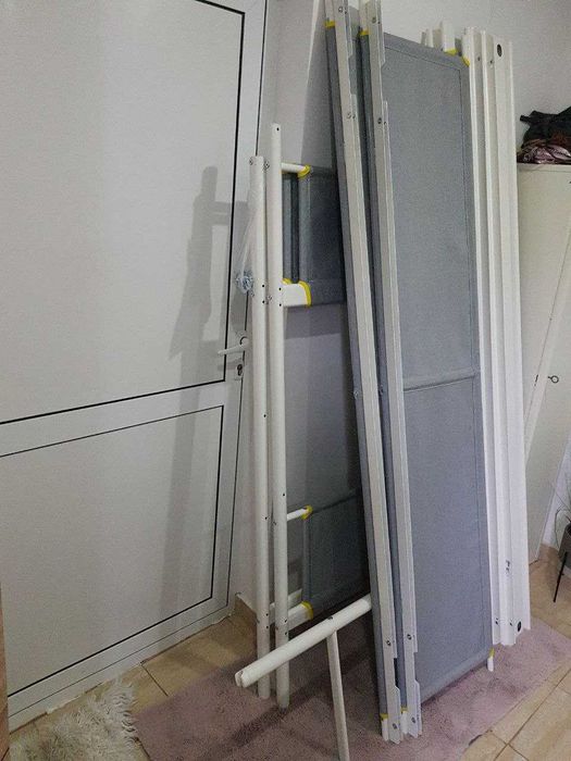 IKEA VITVAL двуетажно легло с ламелна рамка 2x 90x200