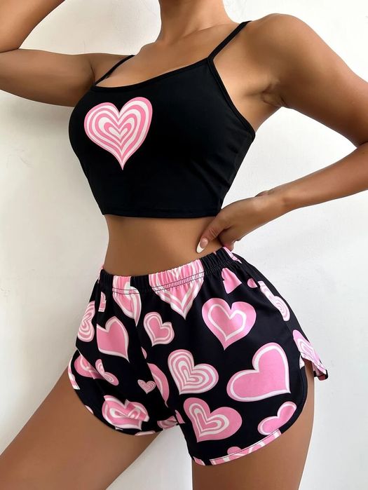 Pijamale scurte doua piese