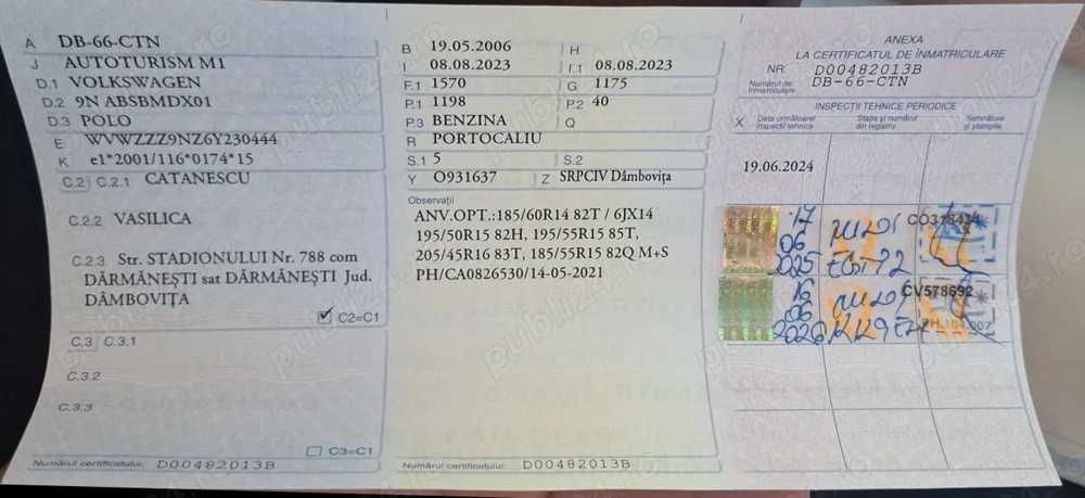Volkswagen POLO 1.2 Benzina
