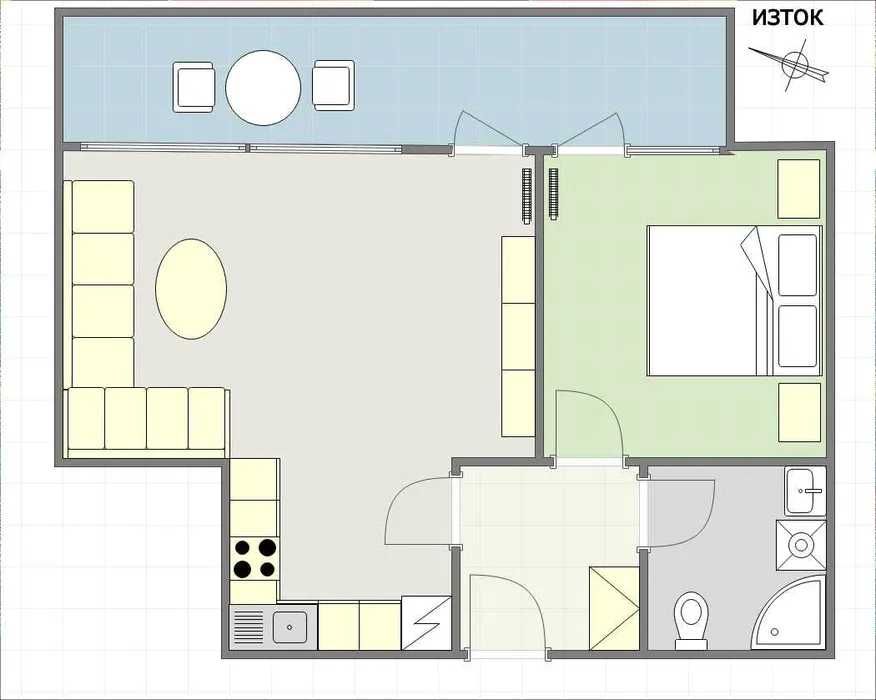 Двустаен в Бриз - Акварел 3 - €186,000