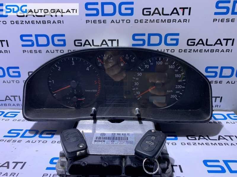 Kit Pornire ECU Calculator Motor Cip Cheie si Imobilizator Audi A4 B5 1.9 TDI AFN 1997 - 2001 Cod 038906018FE 0281010064 [LC1334]