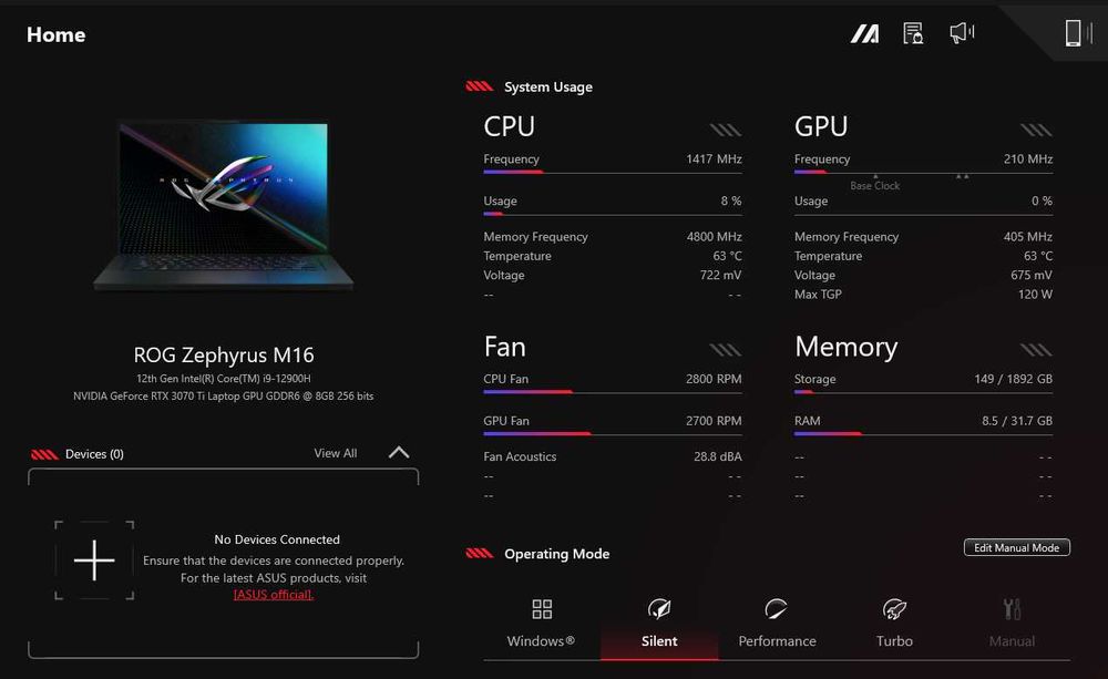 Asus Rog Zephyrus M16 2022