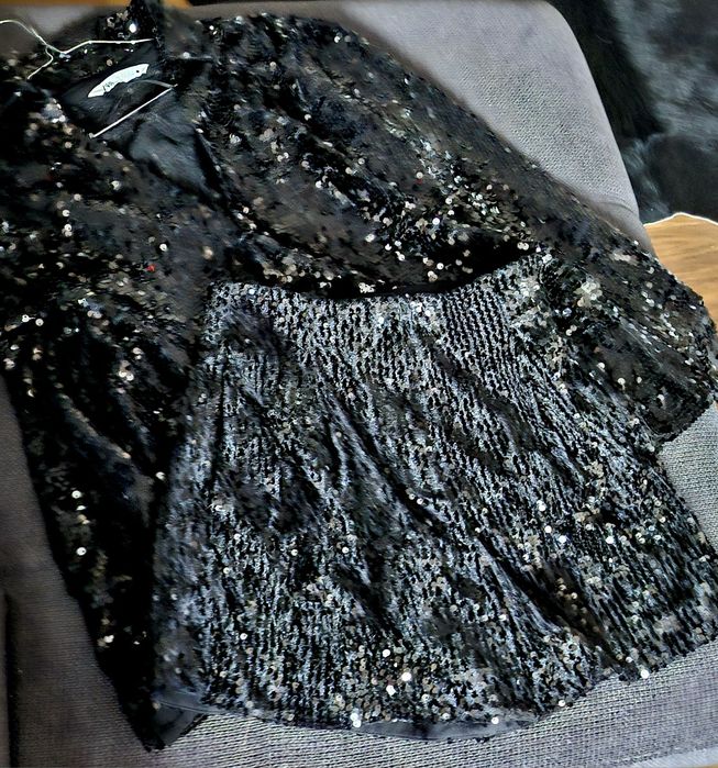 Комплект покрит с пайети Zara