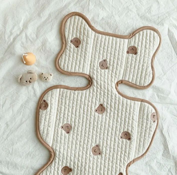 Универсална дишаща бебешка подложка за количка или столче за кола