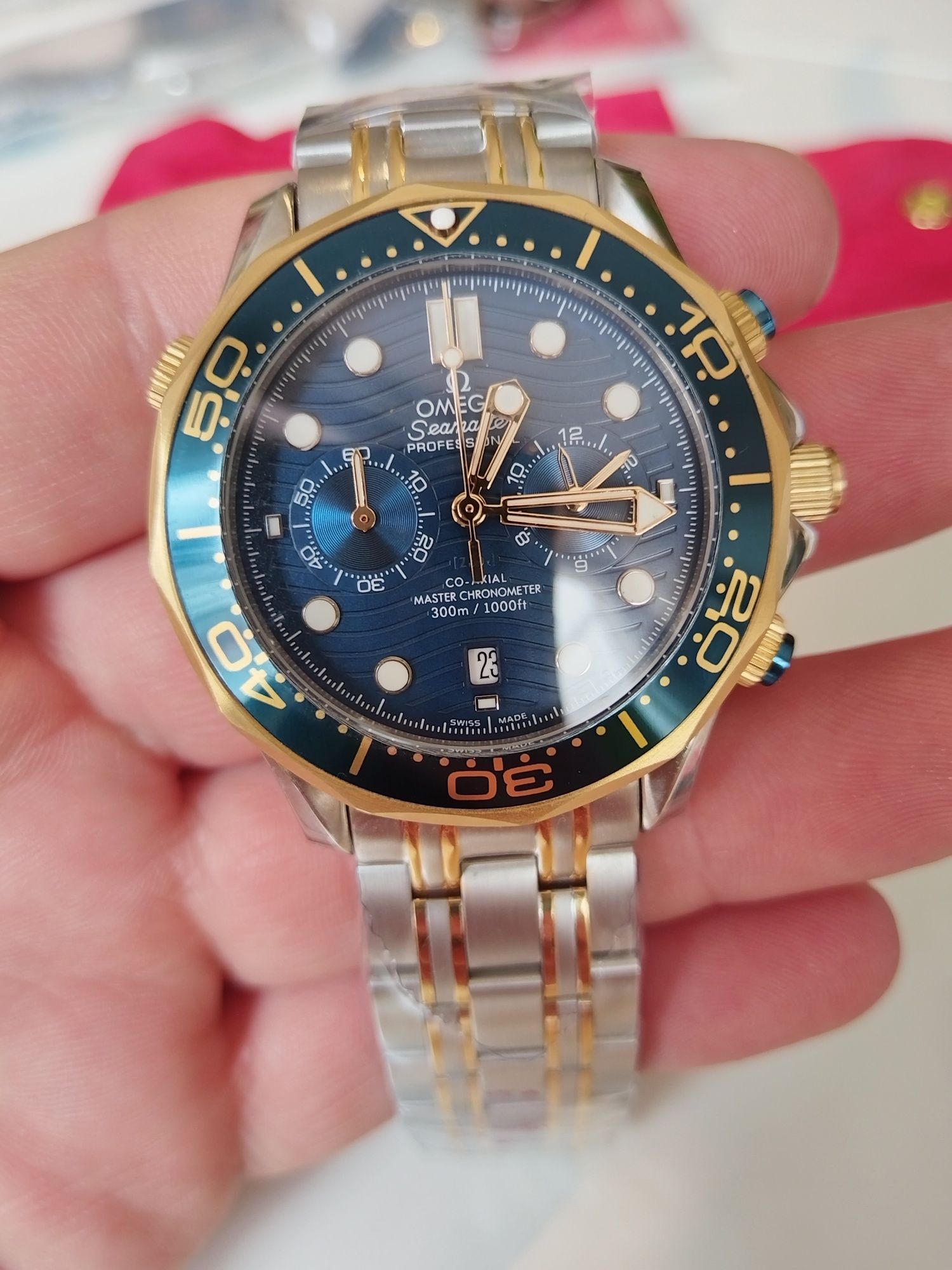 Автоматичен IWC Shafhausen Spitfire, Omega Seamaster Quartz Cchronogra
