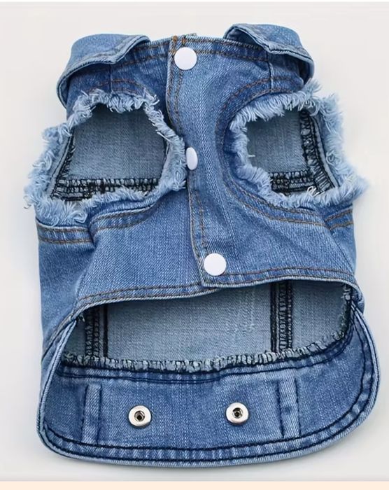 Дънково яке за малко куче