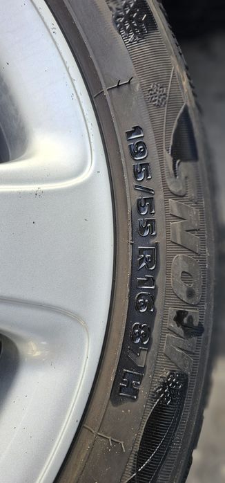 Jante aluminiu cu anvelope de iarna 195/55R16