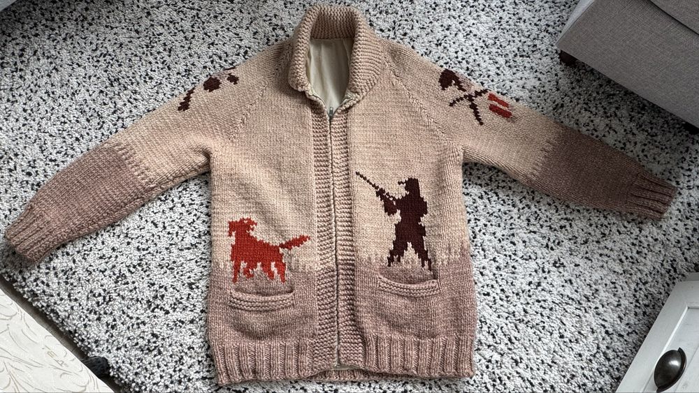 Мъжка вълнена ловна жилетка размер L