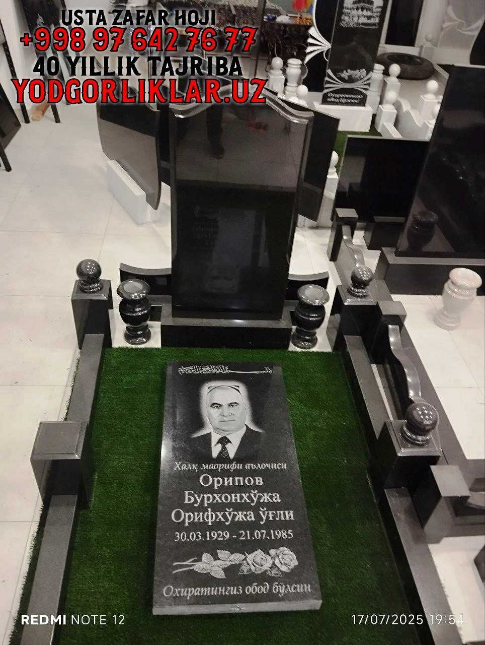 Qabr Toshlari Qibray Yasash Dostavka O'zbekiston Кибрай Надгробия дос.