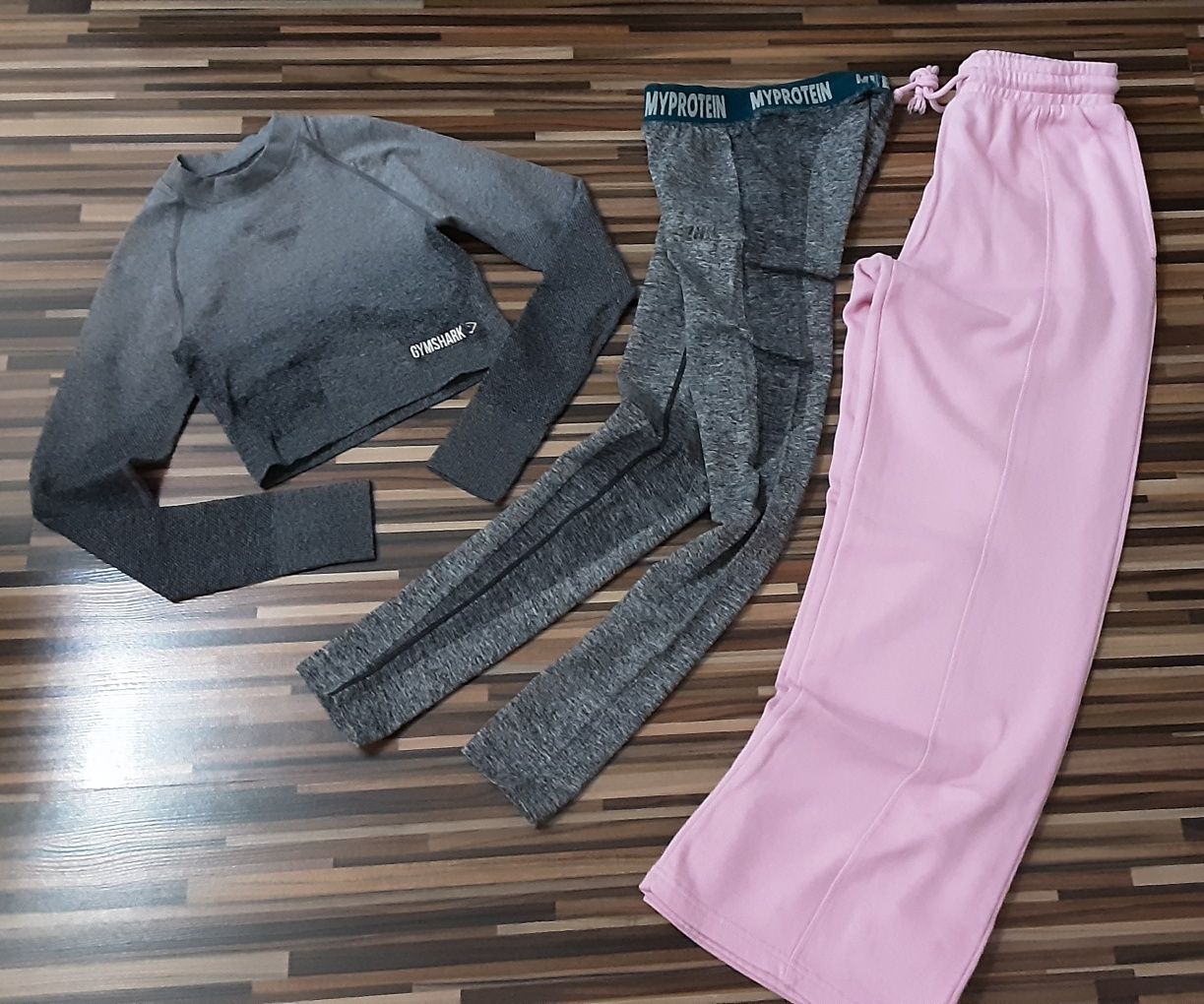 (XS) MYPROTEIN GYMSHARK Lacoste сет клин с блуза(39лв) панталон FBsist