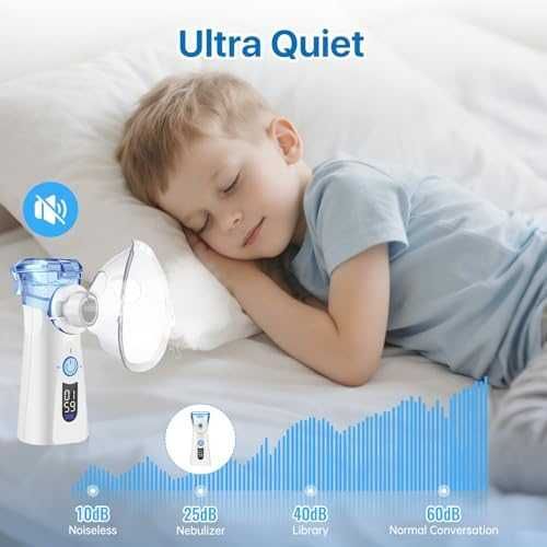 Нов Портативен ултразвуков инхалатор, 3 режима, супер тиха работа