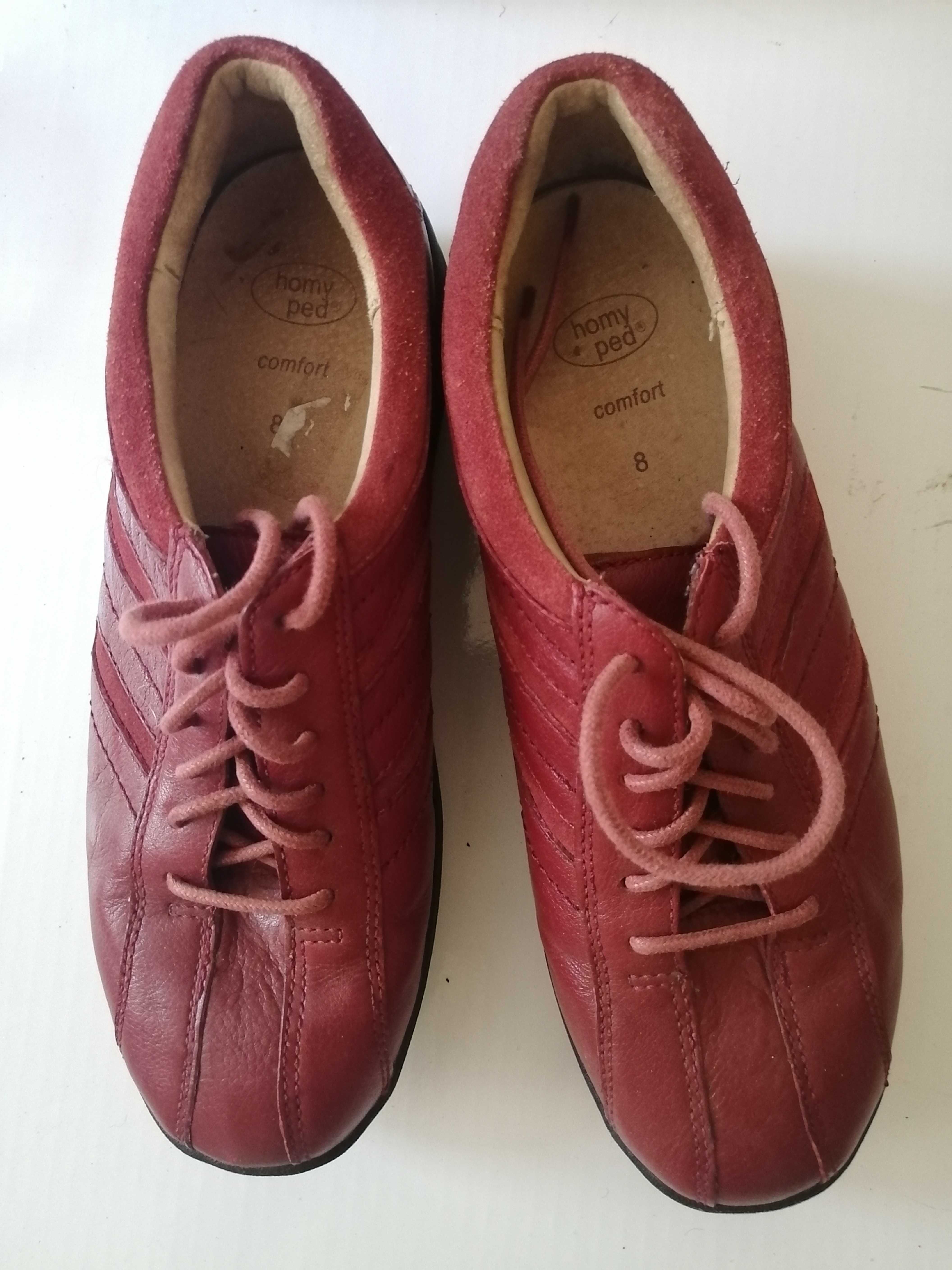 Pantofi rosii din piele naturala (exterior+interior)  - marimea 39