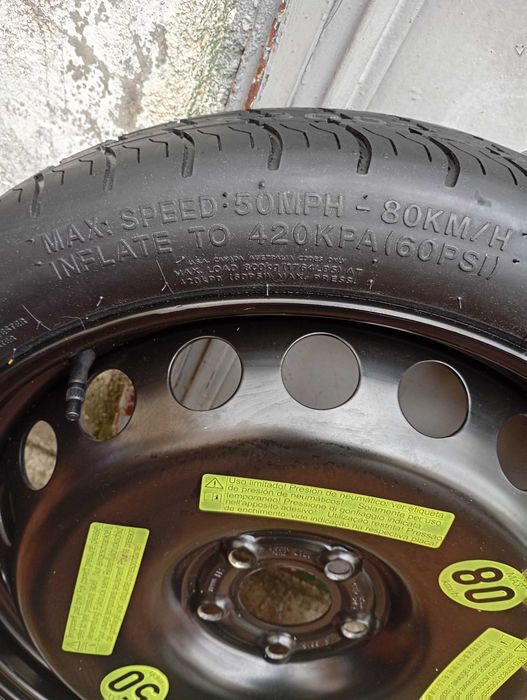 Roata de rezerva subțire Audi A6 marca Hankook