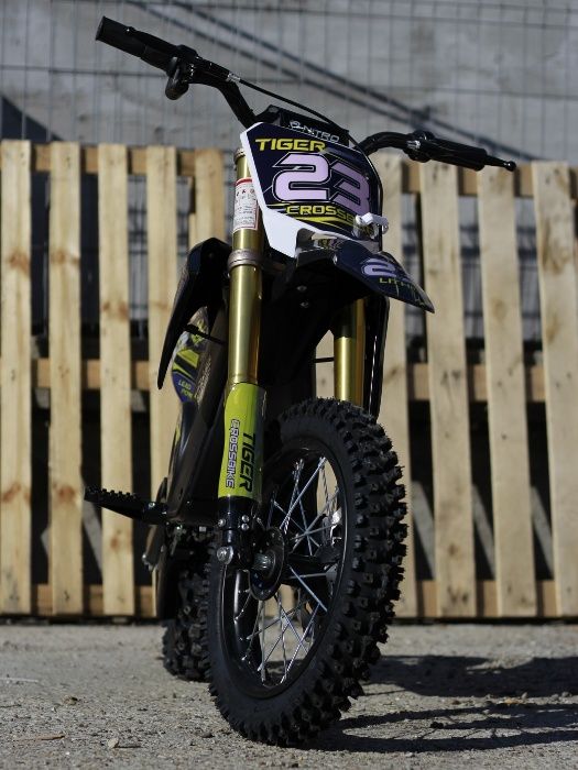 Motocicleta electrica pentru copii Eco Tiger 1000W 36V 12/10 #Albastru