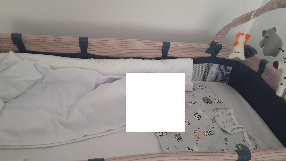 Pătuț pliabil 2 nivele si saltea