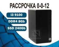 i3 9100 8Gb SSD UHD Graphics 630 HP Компьютер офисный  на SSD