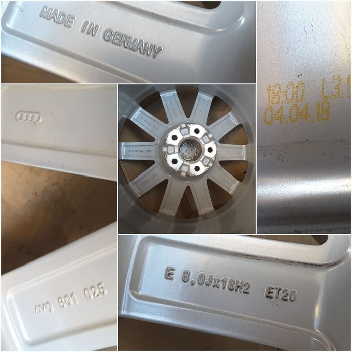 jante aliaj 18; 5x112; originale Audi Q7, Q5, A5, A7 4M0 601 025