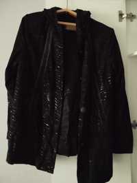 Новая, красивая куртка с капюшоном,кожа,Италия,р50-52