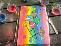 Pictură cu nisip colorat *Girls Pack* - 10 planse, 12 culori